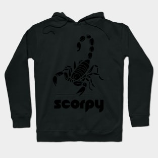 Scorpio - Scorpy full black Logo T-shirt for Birthday Gift Hoodie